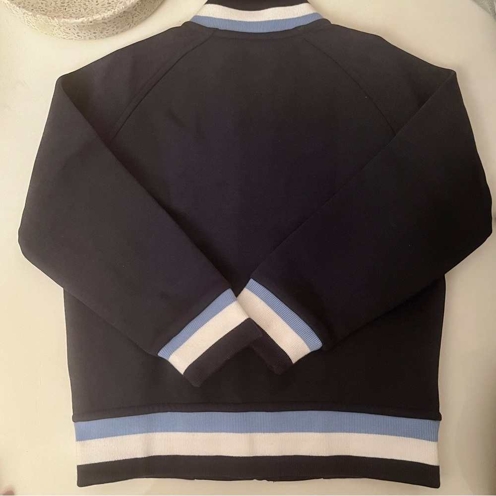 Polo Ralph Lauren Navy Blue zip light Jacket with light blue and white accents - Picture 2 of 7